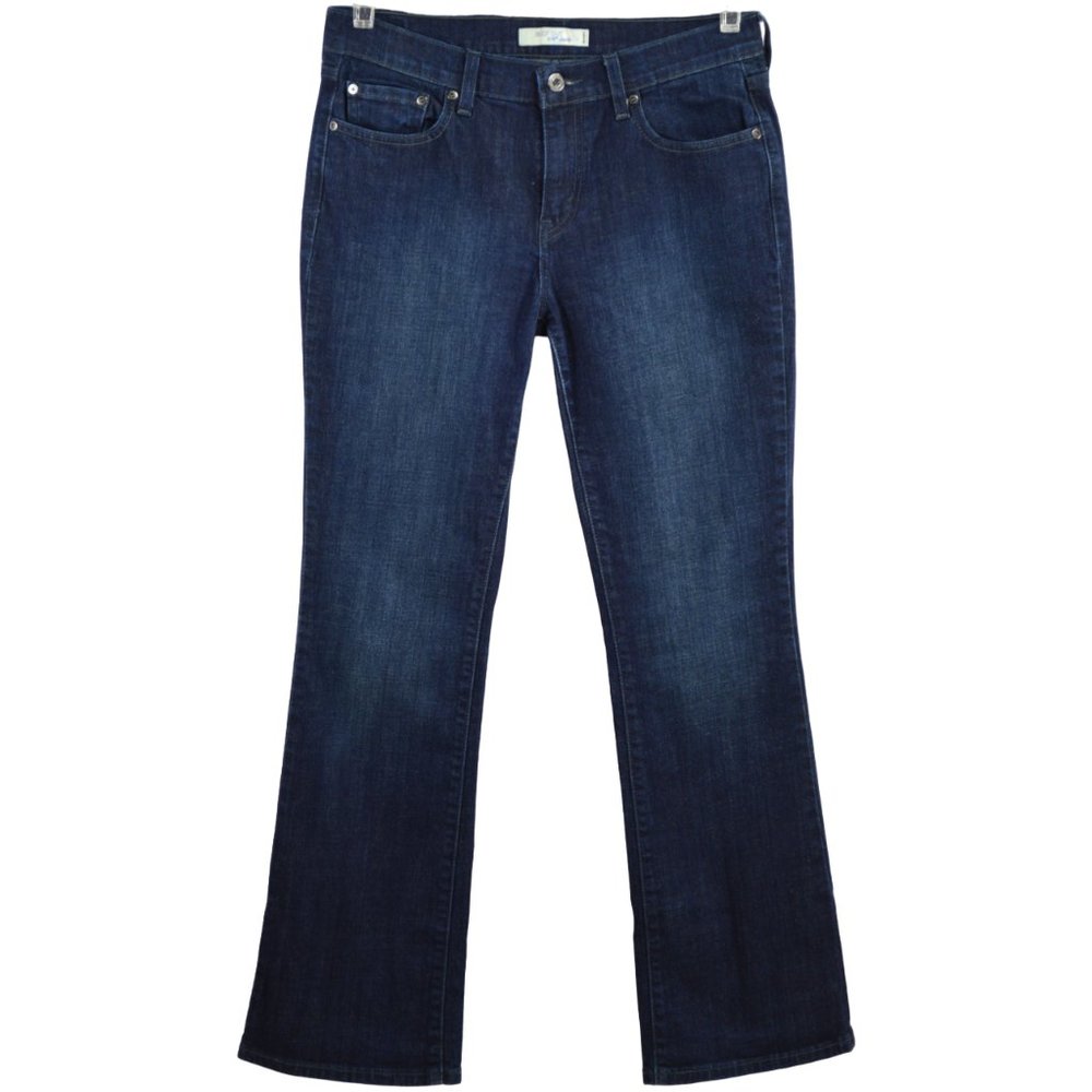 Levi's Boot Cut 515 Jeans Size 8 M Dark Wash Denim Boot Cut Back Pocket Studs